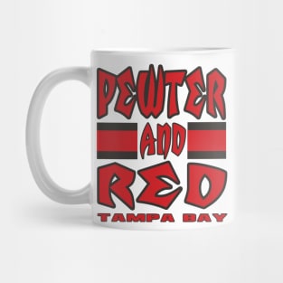 Tampa LYFE Pewter and Red True Football Colors! Mug